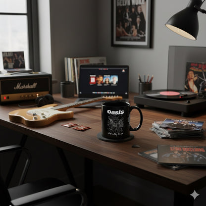 OASIS - DEFINITELY MAYBE BLACK POD MUG