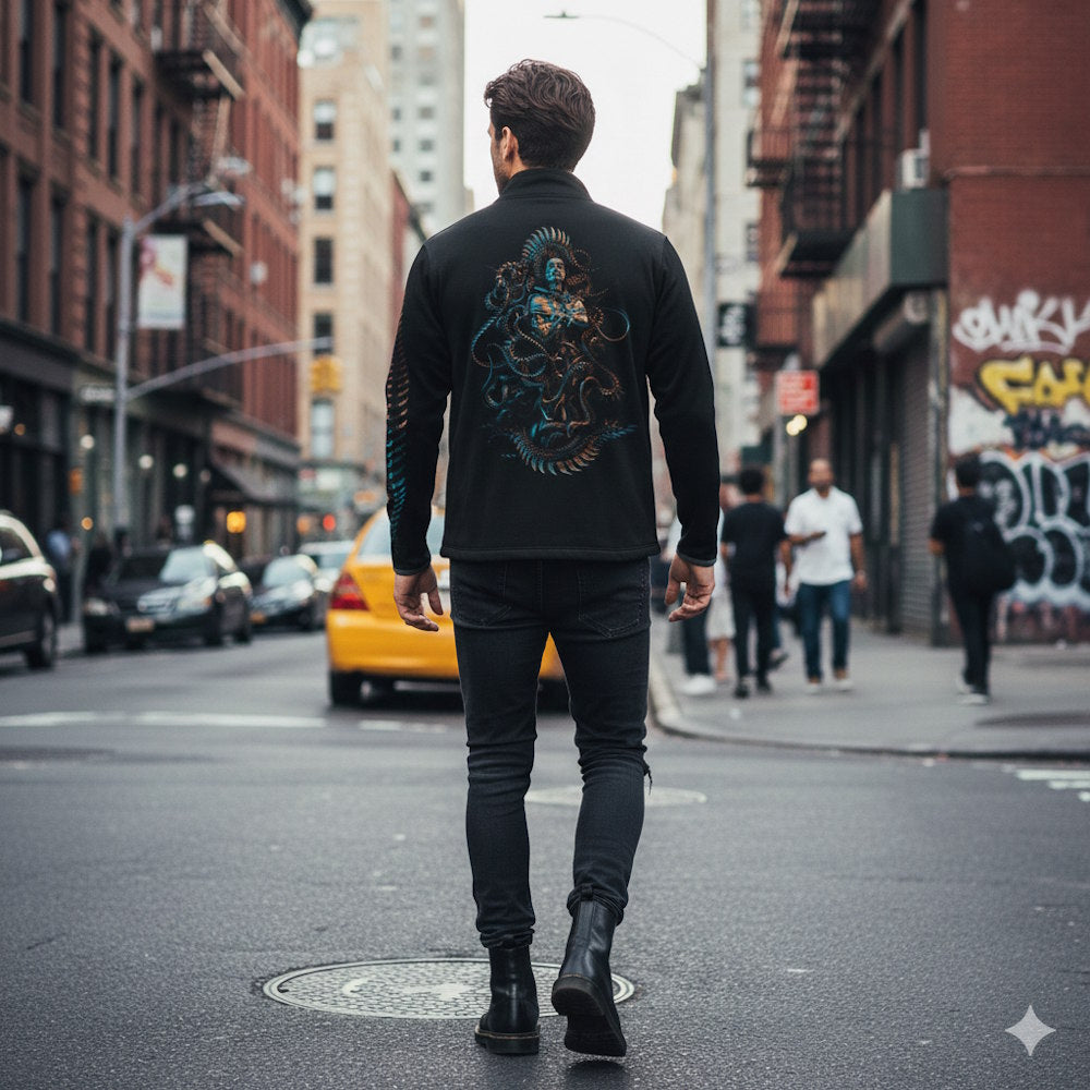 MESHUGGAH メシュガー - EMBROIDERED TRACK JACKET / レア / アウター / メンズ - PGS