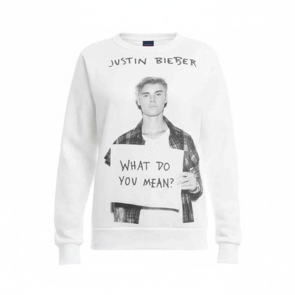 JUSTIN BIEBER - WHAT DO YOU MEAN GIRLS SWEATSHIR / ヴィンテージ