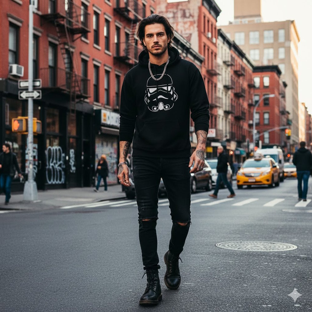 STAR WARS スターウォーズ (マンダロリアン・アンド・グローグー 5月22日 公開 ) - TROOPER HEAD / ヴィンテージ / パーカー・スウェット / メンズ