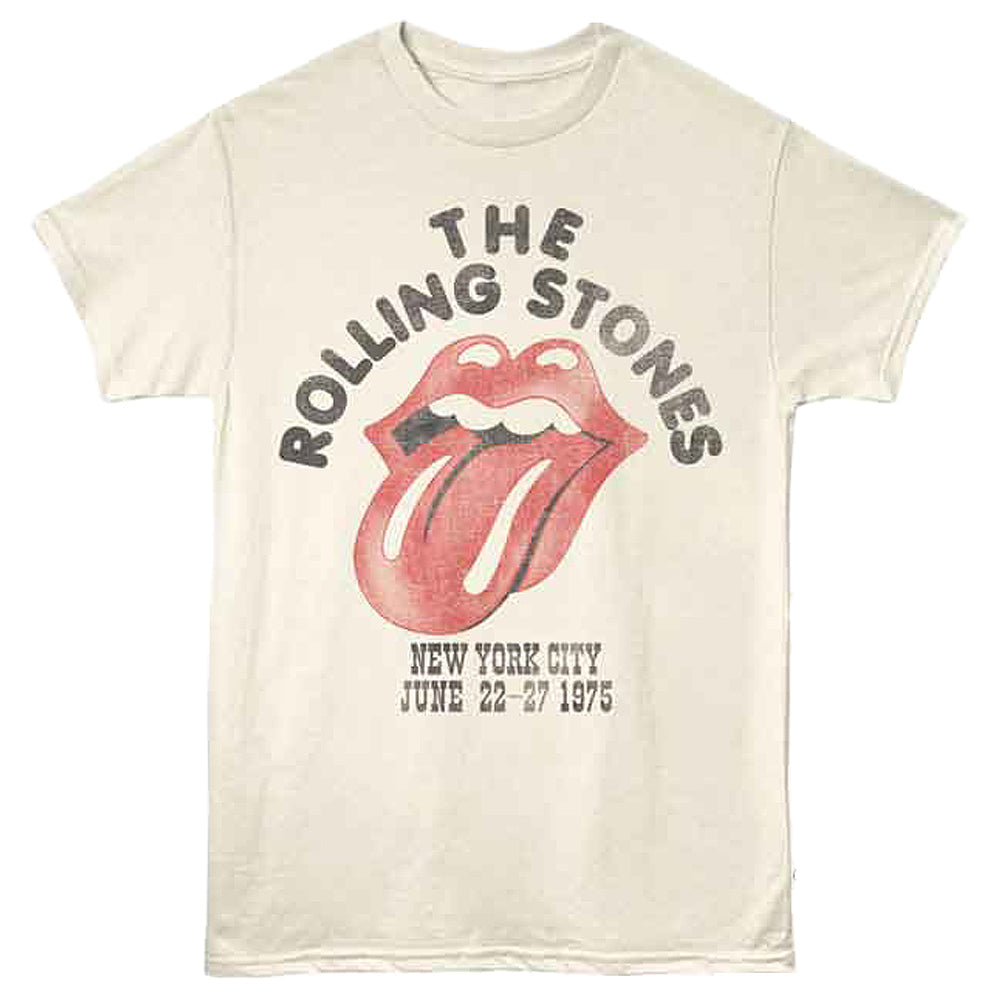 ROLLING STONES ローリングストーンズ (来日 35周年 記念 ) - NYC 1975 （復刻ツアーTシリーズ） / バックプリントあり / Tシャツ / メンズ