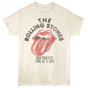 ROLLING STONES ローリングストーンズ (来日 35周年 記念 ) - NYC 1975 （復刻ツアーTシリーズ） / バックプリントあり / Tシャツ / メンズ