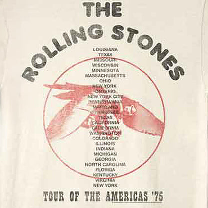 ROLLING STONES ローリングストーンズ (来日 35周年 記念 ) - NYC 1975 （復刻ツアーTシリーズ） / バックプリントあり / Tシャツ / メンズ