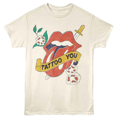 ROLLING STONES ローリングストーンズ (来日 35周年 記念 ) - Tattoo You （復刻ツアーTシリーズ） / バックプリントあり / Tシャツ / メンズ