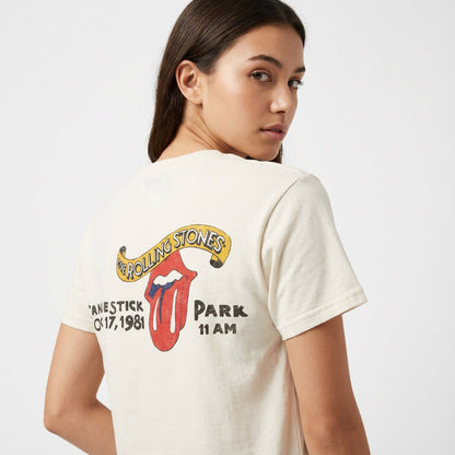 ROLLING STONES ローリングストーンズ (来日 35周年 記念 ) - Tattoo You （復刻ツアーTシリーズ） / バックプリントあり / Tシャツ / メンズ