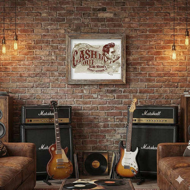 JOHNNY CASH ジョニーキャッシュ (デビュー 70周年 ) - （絶版プロモーション・ポスター）Cashd Out at Blind Melons / ヴィンテージ / ポスター