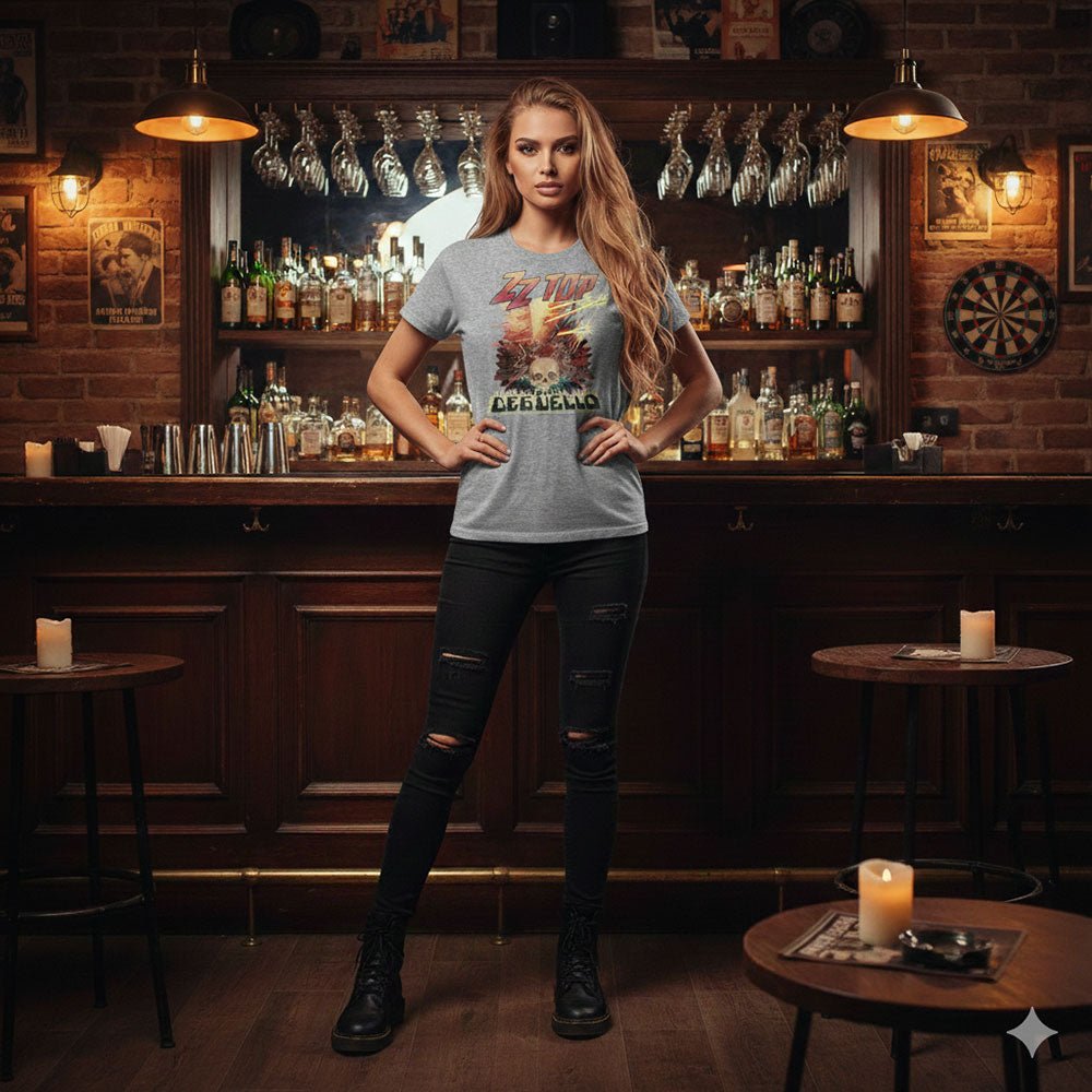 ZZ TOP ズィーズィートップ (デビュー 55周年 ) - DEGUELLO / ヴィンテージ / Tシャツ / レディース - PGS