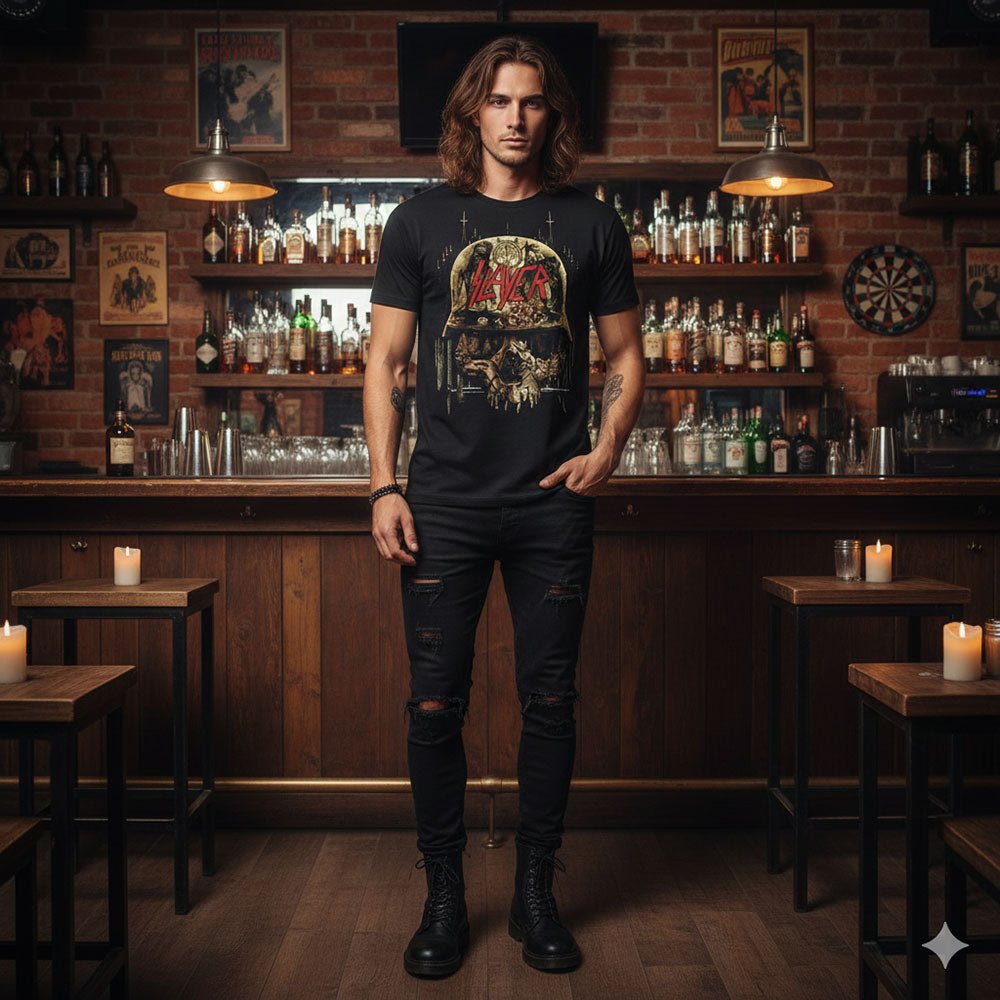 SLAYER スレイヤー - Skull Collage / ヴィンテージ / Tシャツ / メンズ - PGS