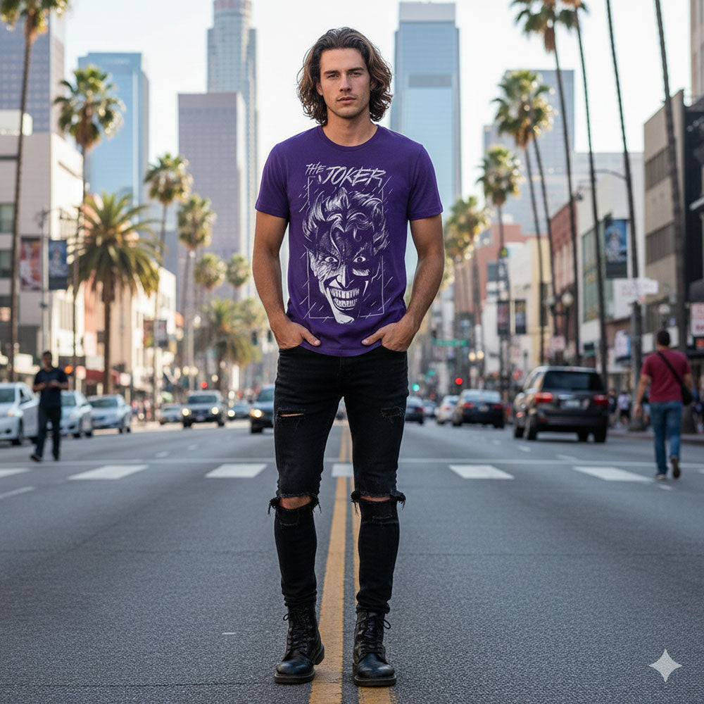 BATMAN バットマン - THE JOKER PURPLE / ヴィンテージ / Tシャツ / メンズ