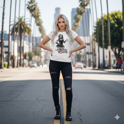 SUICIDE SQUAD スーサイドスクワッド (公開 10周年 ) - HARLEY QUINN / ヴィンテージ / Tシャツ / レディース