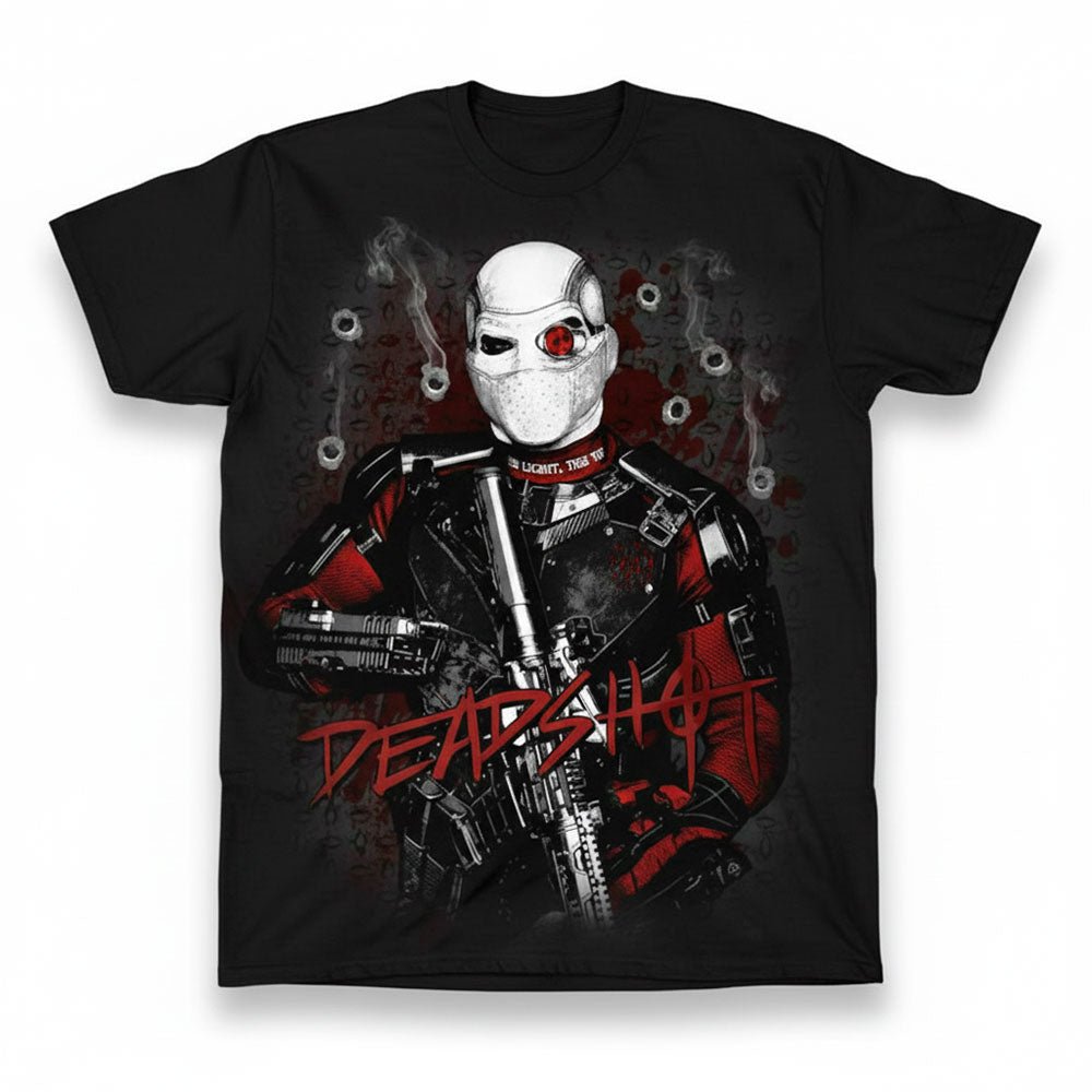 SUICIDE SQUAD スーサイドスクワッド (ジョーカー 生誕 80周年 ) - DEADSHOT BULLET HOLES / ヴィンテージ / Tシャツ / メンズ - PGS
