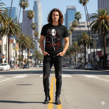 SUICIDE SQUAD スーサイドスクワッド (ジョーカー 生誕 80周年 ) - DEADSHOT BULLET HOLES / ヴィンテージ / Tシャツ / メンズ - PGS