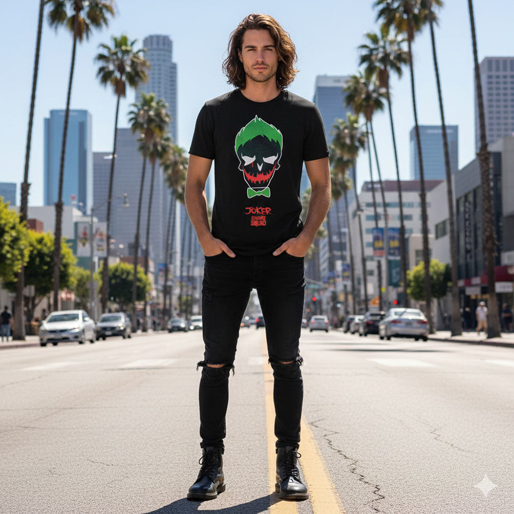 SUICIDE SQUAD スーサイドスクワッド (公開 10周年 ) - JOKER ICON / ヴィンテージ / Tシャツ / メンズ