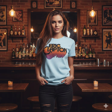 ERIC CLAPTON エリッククラプトン - Retro / World Tour 2006/7 会場限定 / レア / ヴィンテージ / Tシャツ / レディース