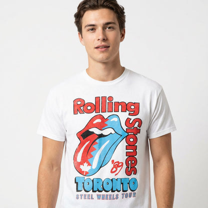 ROLLING STONES ローリングストーンズ (来日 35周年 記念 ) - Toronto Tour （復刻ツアーTシリーズ） / バックプリントあり / Tシャツ / メンズ