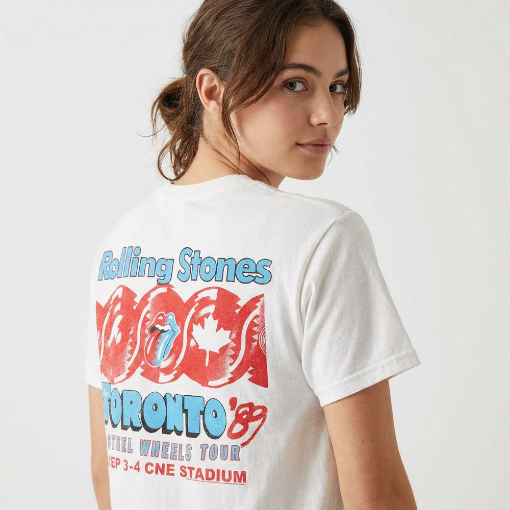 ROLLING STONES ローリングストーンズ (来日 35周年 記念 ) - Toronto Tour （復刻ツアーTシリーズ） / バックプリントあり / Tシャツ / メンズ
