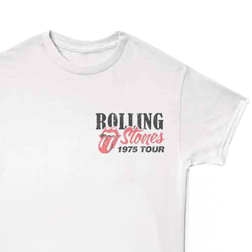 ROLLING STONES ローリングストーンズ (来日 35周年 記念 ) - 1975 AMERICAN TOUR （復刻ツアーTシリーズ） / バックプリントあり / Tシャツ / メンズ