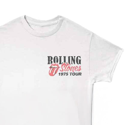 ROLLING STONES ローリングストーンズ (来日 35周年 記念 ) - 1975 AMERICAN TOUR （復刻ツアーTシリーズ） / バックプリントあり / Tシャツ / メンズ