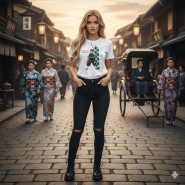 DEMON SLAYER 鬼滅の刃 - Short Sleeve / 炭治郎 / Tシャツ / レディース