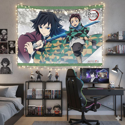 DEMON SLAYER 鬼滅の刃 (10周年 ) - 炭治郎 & 義勇 / タペストリー