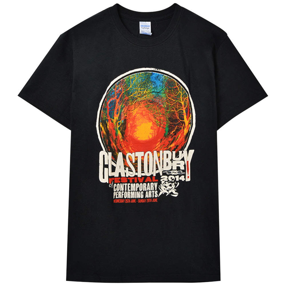 フェス公式Tシャツ GLASTONBURY グラストンベリー (開催 55周年 ) - FESTIVAL 2014 （超レア） / バックプリントあり / ヴィンテージ / Tシャツ / メンズ