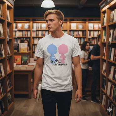 RE:ZERO Re:ゼロから始める異世界生活 - レムとラム / Tシャツ / メンズ