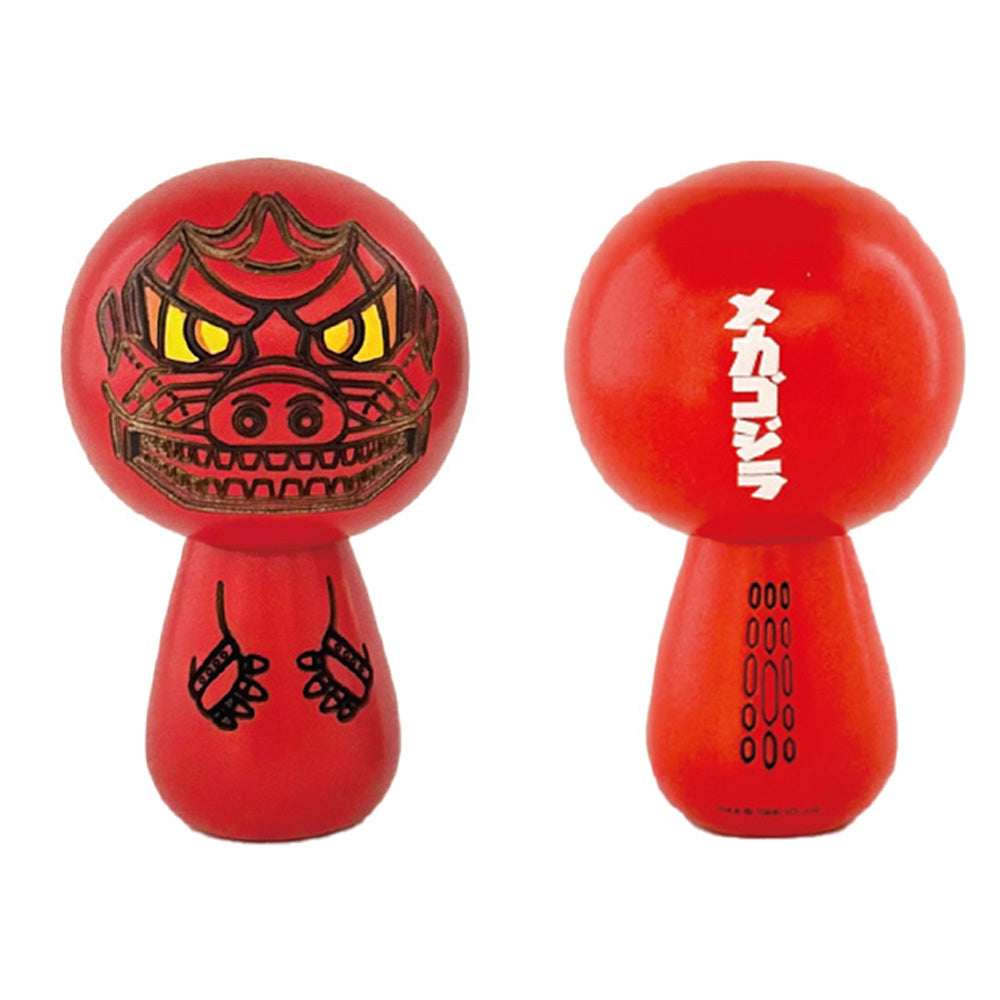 GODZILLA - Godzilla & Japanese traditional crafts / メカゴジラ / こけし / 小 / 炎 / 赤