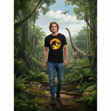JURASSIC WORLD Jurassic World (10th Anniversary) - DOMINION AMBER LOGO / T-shirt / Men's