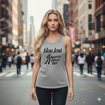 BON JOVI - SLIPPERY WHEN / Tank top / Women's
