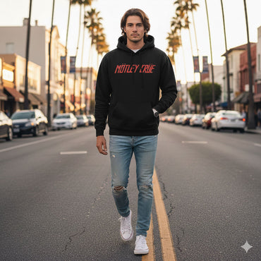 MOTLEY CRUE モトリークルー (来日 40周年 ) - Distressed Logo / パーカー・スウェット / メンズ