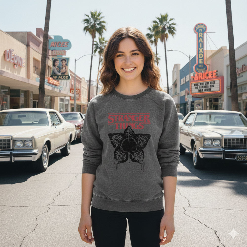 STRANGER THINGS (Season 5 Release Commemoration) - HORROR SILHOUETTE / ACID WASH / Hoodie / Men's