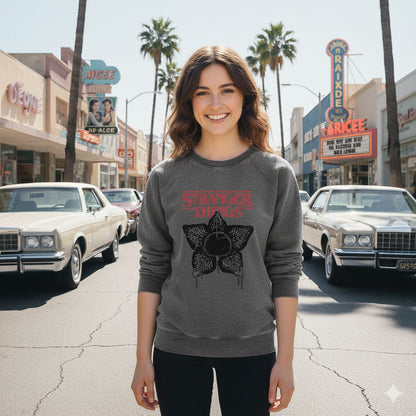 STRANGER THINGS (Season 5 Release Commemoration) - HORROR SILHOUETTE / ACID WASH / Hoodie / Men's