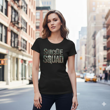 SUICIDE SQUAD スーサイドスクワッド (ジョーカー 生誕 80周年 ) - LOGO / ヴィンテージ / Tシャツ / レディース