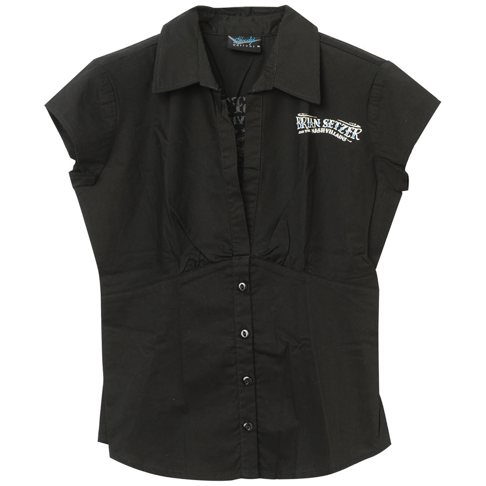 ツアー会場限定商品 BRIAN SETZER ブライアンセッツァー - Girls Western Shirt （超レア） / ヴィンテージ / 襟付きシャツ / レディース