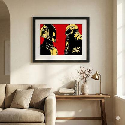 DAFT PUNK ダフトパンク - Red / ポスター