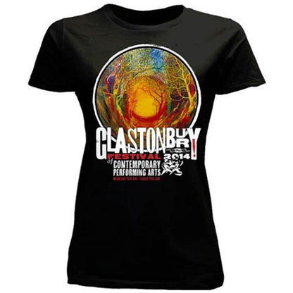フェス公式Tシャツ GLASTONBURY グラストンベリー (開催 55周年 ) - FESTIVAL 2014 （超レア） / バックプリントあり / ヴィンテージ / Tシャツ / レディース