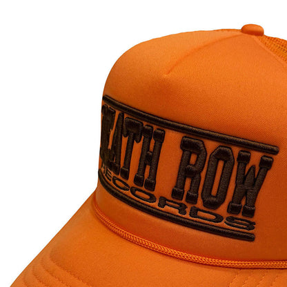 DEATH ROW RECORDS デスロウ (35周年 ) - Text Logo Mono / Orange / キャップ / メンズ
