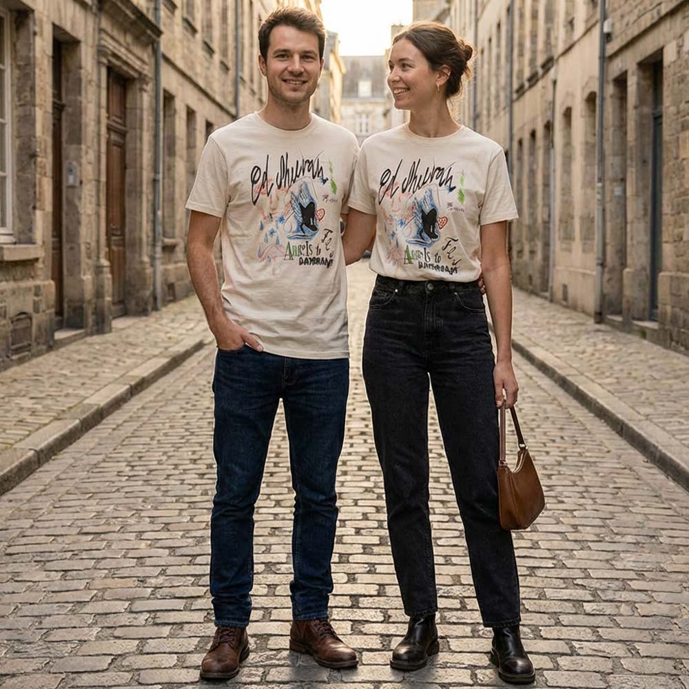 ED SHEERAN エドシーラン (デビュー 15周年 ) - Angels To Daydream / Tシャツ / メンズ