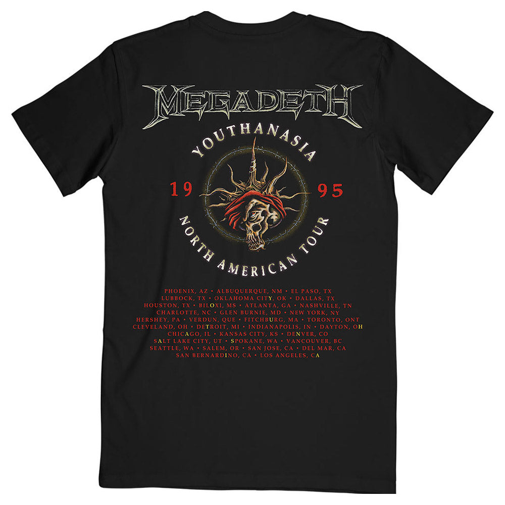 MEGADETH (2026.1.23 New Album Release Commemoration) - Youthanasia 1995 North American Tour / Back Print / Men's T-Shirt