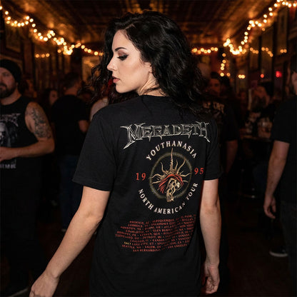 MEGADETH (2026.1.23 New Album Release Commemoration) - Youthanasia 1995 North American Tour / Back Print / Men's T-Shirt