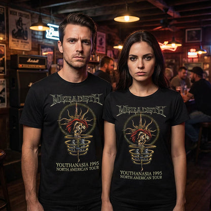 MEGADETH (2026.1.23 New Album Release Commemoration) - Youthanasia 1995 North American Tour / Back Print / Men's T-Shirt