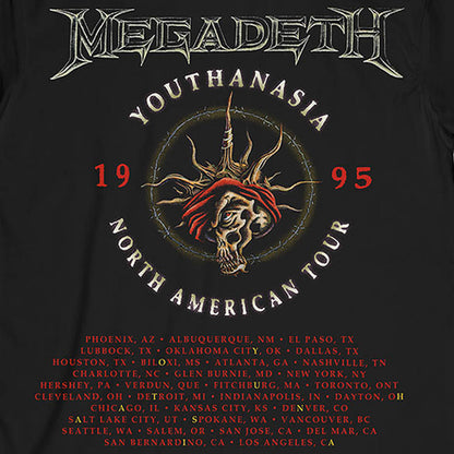 MEGADETH (2026.1.23 New Album Release Commemoration) - Youthanasia 1995 North American Tour / Back Print / Men's T-Shirt