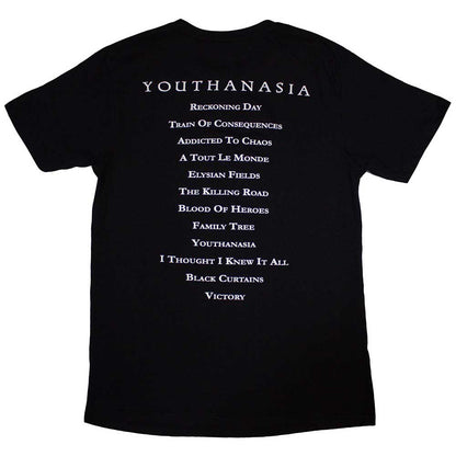 MEGADETH メガデス (2027年 2月 来日 ) - Youthanasia Tracklist / バックプリントあり / Tシャツ / メンズ