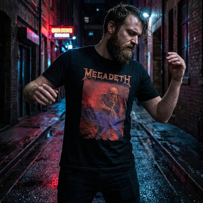 MEGADETH (2026.1.23 New Album Release Commemoration) - Peace Sells Album Cover / Back Print / Men's T-Shirt