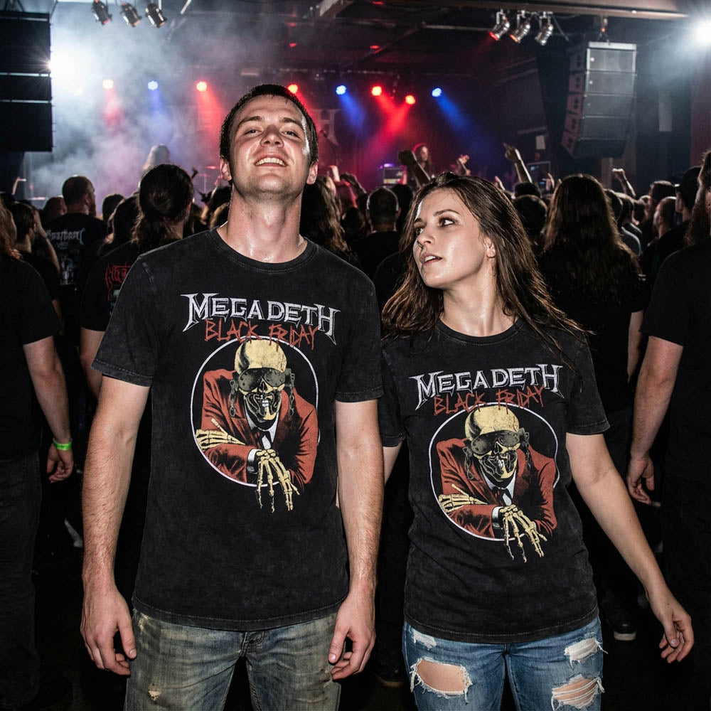 MEGADETH (2026.1.23 New Album Release Commemoration) - Black Friday / Back Print / Stone Wash / Men's T-Shirt