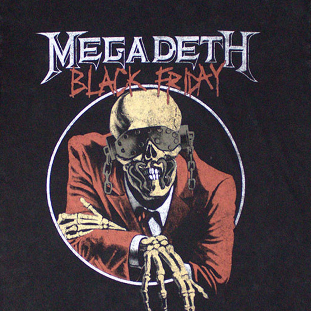 MEGADETH (2026.1.23 New Album Release Commemoration) - Black Friday / Back Print / Stone Wash / Men's T-Shirt