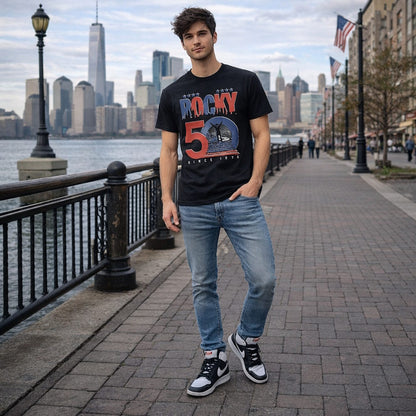 【予約商品】 ROCKY ロッキー (公開 50周年 ) - 50th Staircase / Tシャツ / メンズ