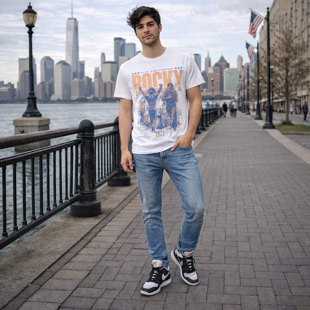 【予約商品】 ROCKY ロッキー (公開 50周年 ) - 50th Anniversary / Tシャツ / メンズ