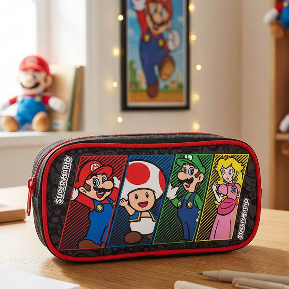 SUPER MARIO スーパーマリオ (4月24日 公開 ) - Rectangle Pencil Case / ペンシルケース / 文房具