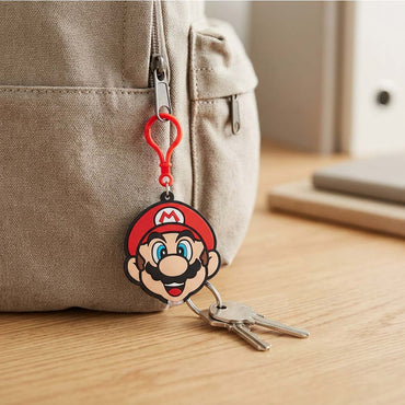 SUPER MARIO スーパーマリオ - Mario Torch Keyclip / トーチキークリップ / キーホルダー